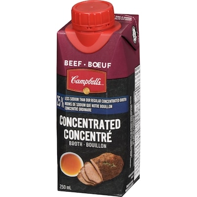 Concentré bouillon bœuf moins de sel