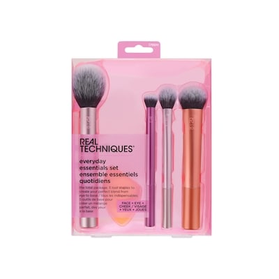Real Techniques Trousse Outils De Maquillage Quotidien Essentiels + Éponge 1 ea, 34,00 $/1ch