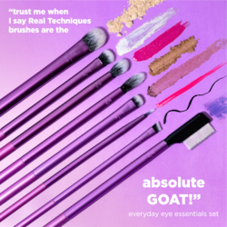 Real Techniques Everyday Eye Essentials Makeup Brush Kit - 1 ea