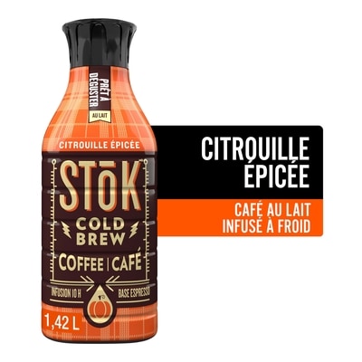 SToK Café au lait infusé à froid saveur Citrouille Épicée, édition limitée 1.42 l, 0,56 $/100ml
