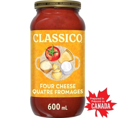 Classico Sauce pour pâtes quatre fromages 600 ml, 0,58 $/100ml