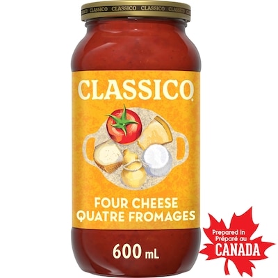 Classico Pot de sauce pour pâtes quatre fromages 600 ml, 1,00 $/100ml