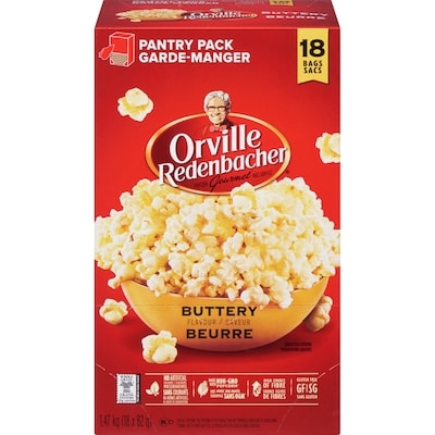 Orville Gourmet Popcorn Buttery Flavour Pantry Pack 1475 g, $0.95/100g