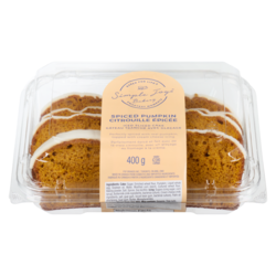 Simple Joy Iced Sliced Cake Spiced Pumpkin 400 g, $1.38/100g