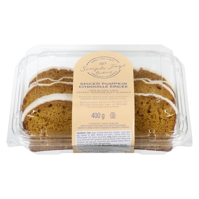 null Iced Sliced Cake Spiced Pumpkin 400 g, $1.75/100g