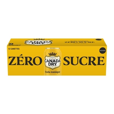 Canada Dry Soda Tonique Zéro Sucre 12x355.0 ml, 0,21 $/100ml