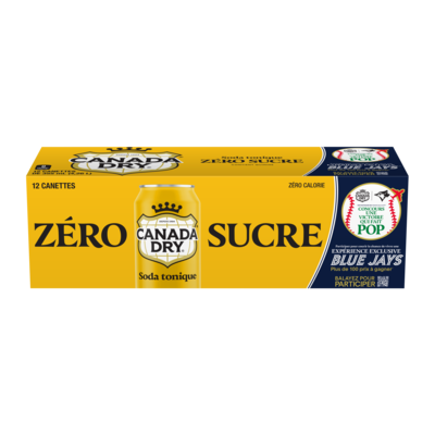 Canada Dry Soda Tonique Zéro Sucre 12x355.0 ml, 0,21 $/100ml