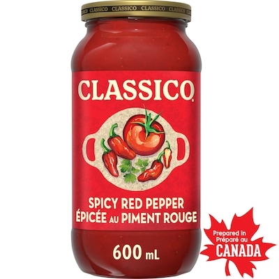 Classico Spicy Red Pepper Pasta Sauce 600 ml, $0.50/100ml
