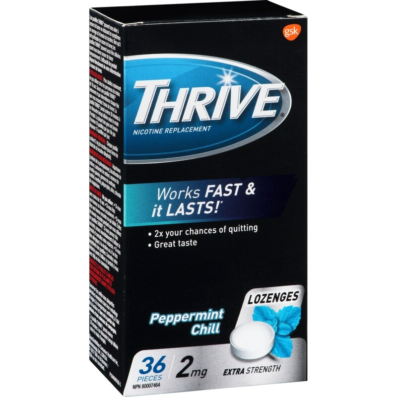 Nicotine Replacement Lozenges Peppermint Chill Extra Strength 2 Mg