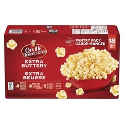 Orville Gourmet Popcorn Extra Buttery Flavour Pantry Pack 1475 g, $1.02/100g
