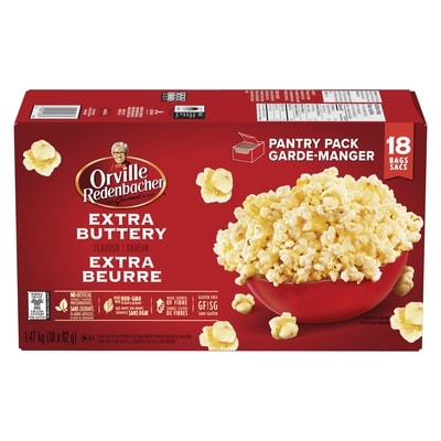 Orville Gourmet Popcorn Extra Buttery Flavour Pantry Pack 1475 g, $0.95/100g