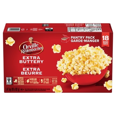 Orville Redenbacher’s Maïs soufflé, saveur extra beurre, garde-manger 1475 g, 1,02 $/100g