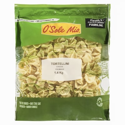 O’Sole Mio Tortellini fromage format familial 1.4 kg, 0,71 $/100g