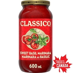 Classico Sauce pour pâtes marinara au basilic 600 ml, 0,50 $/100ml