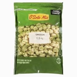 O’Sole Mio Gnocchi format familial 1.5 kg, 0,60 $/100g
