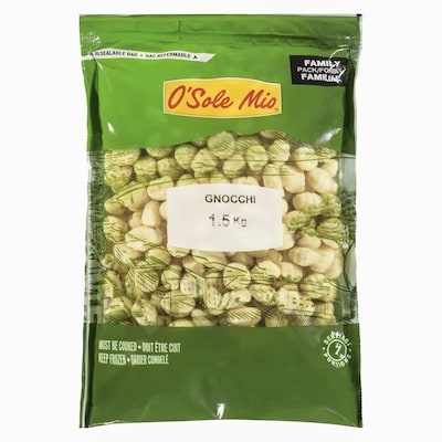 O’Sole Mio Gnocchi format familial 1.5 kg, 0,67 $/100g