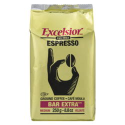 Excelsior Bar Extra Ground Coffee Espresso Medium 250 g, $2.60/100g
