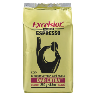 Excelsior Bar Extra Ground Coffee Espresso Medium 250 g, $2.80/100g