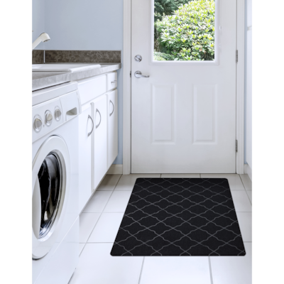 Utility Embossed Needlepunch Mat 31" x 44" Black