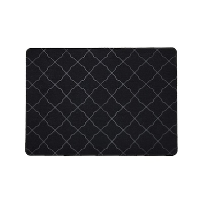 Korhani Home Tapis utilitaire aiguilleté gaufré 31 po x 44 po noir 1 ea, 19,00 $/1ch