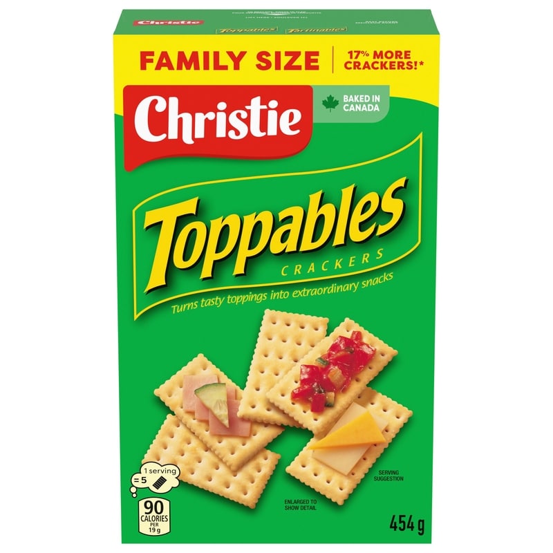 Christie Toppables Crackers, Eat on its own or topped, Buttery