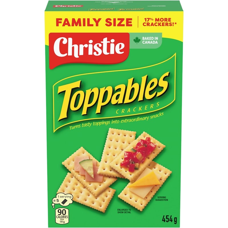 Toppables Crackers, Eat on its own or topped, Buttery tasting, flaky, melt in your mouth crackers