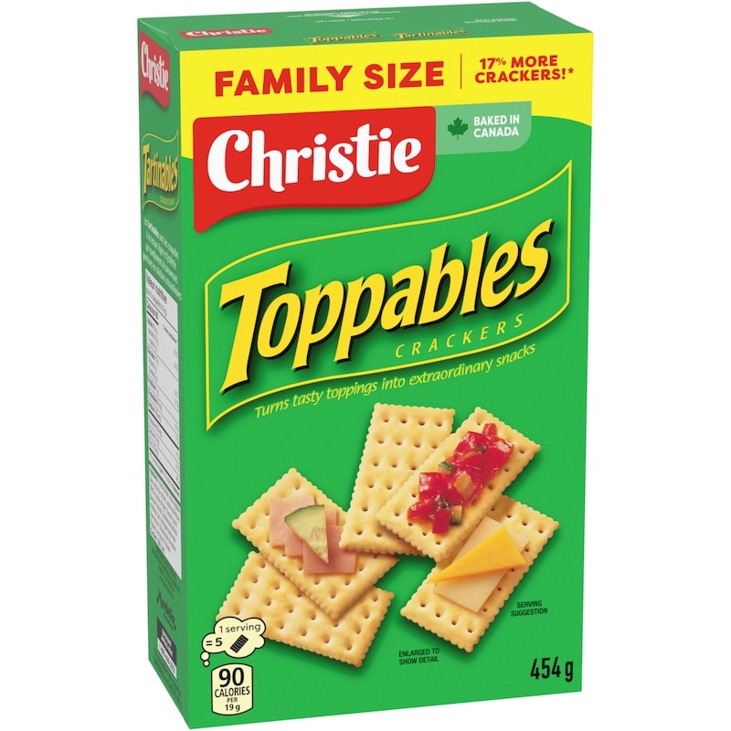Toppables Crackers, Eat on its own or topped, Buttery tasting, flaky, melt in your mouth crackers