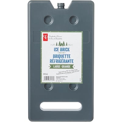 President's Choice  Large Ice Brick - Charcoal 1 ea, $9.00/1ea