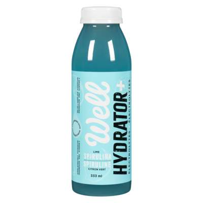 Well Electrolyte Drink, Lime Spirulina 333 ml, $1.50/100ml