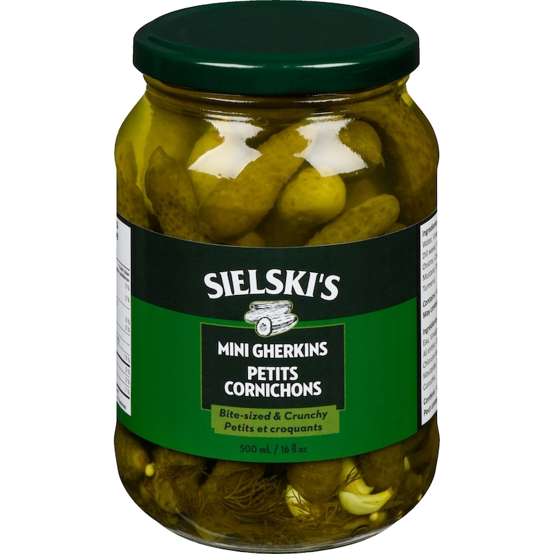 Sielski's Mini Gherkins Bite-Sized & Crunchy - 500 ml | Fortinos