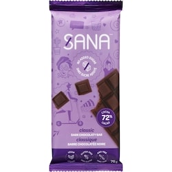 Sana Dark Chocolaty Bar Classic 75 g, $8.39/100g