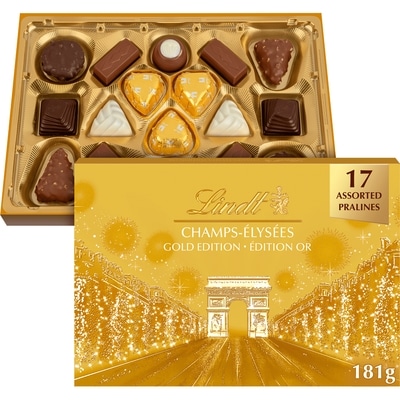 Lindt Champs-Élysées Prestigious Selection Of 17 Fine Assorted Chocolates Gold Edition 181 g, $8.83/100g