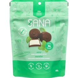 Sana Dark Chocolaty Bites Mint 100 g, $7.49/100g