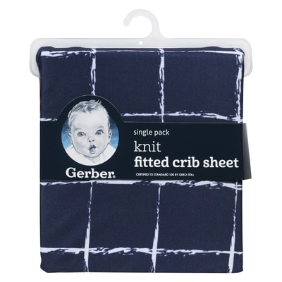 Gerber Knit Fitted Crib Sheet Single Pack 1 ea, $16.99/1ea