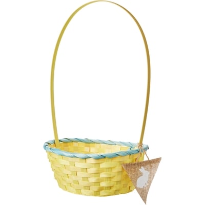 null Oval Bamboo Easter Basket - Yellow 1 ea, $3.00/1ea
