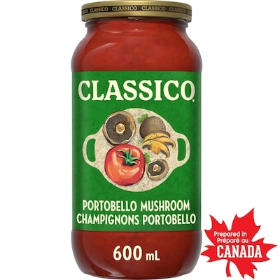 Classico Sauce pour pâtes champignons portobello 600 ml, 1,00 $/100ml