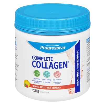 Progressive Complete collagen brise tropicale 250 g, 14,80 $/100g