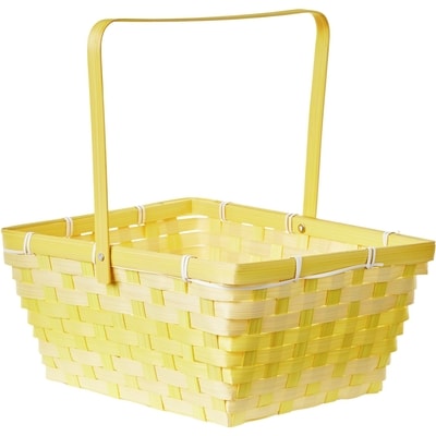 null Rectangular Bamboo Easter Basket - Yellow 1 ea, $5.00/1ea