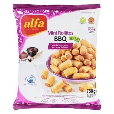 ALFA Mini rollitos bbq avec sauce barbecue 750 g, 1,27 $/100g