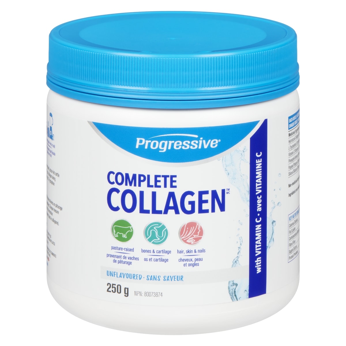 Progressive Complete Collagen Unflavoured 250 g, $14.80/100g