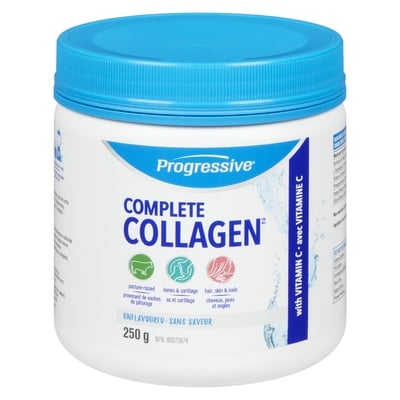 Progressive Complete collagen sans saveur 250 g, 14,80 $/100g