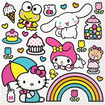 Unique 16 Serviettes de Table Hello Kitty 16 ea, 0,22 $/1ch