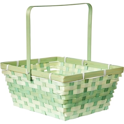 null Rectangular Bamboo Easter Basket - Green 1 ea, $5.00/1ea