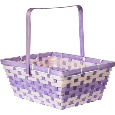 null Rectangular Bamboo Easter Basket - Purple 1 ea, $5.00/1ea