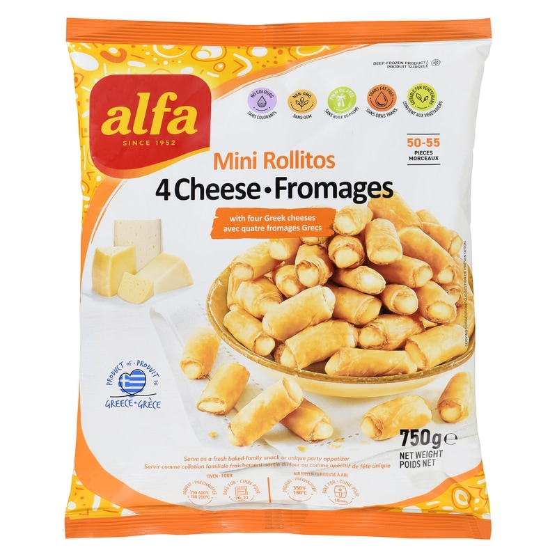 Mini Rollitos 4 Cheese With Four Greek Cheeses