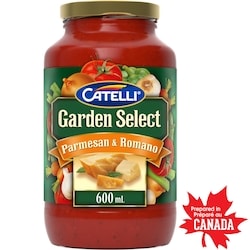 Catelli Garden Select Parmesan & Romano Flavoured Pasta Sauce 600 ml, $0.33/100ml