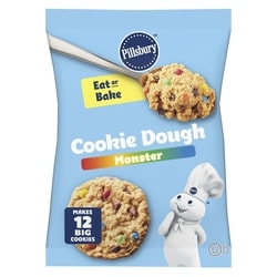 Pillsbury Monster Cookie Dough with Candy Pieces, Peanut Butter & Chocolate Chips, Ready to Bake, 12 ct 454 g, $1.21/100g