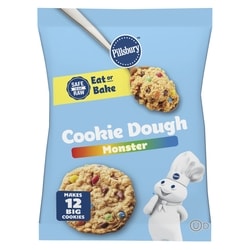 Pillsbury Monster Cookie Dough with Candy Pieces, Peanut Butter & Chocolate Chips, Ready to Bake, 12 ct 454 g, $1.06/100g