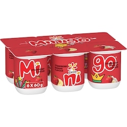 Yoplait 2% Minigo Duo Variety Pack, Strawberry/ Strawberry-banana/ Strawberry-Vanilla Flavour ,6ct 6x60.0 g, $1.05/100g