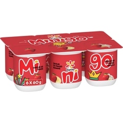 Yoplait Duo Minigo 2 % saveurs variées,Fraise/ Fraise-Banane/ Fraise-Vanille  Saveur De,6ct 6x60.0 g, 1,11 $/100g